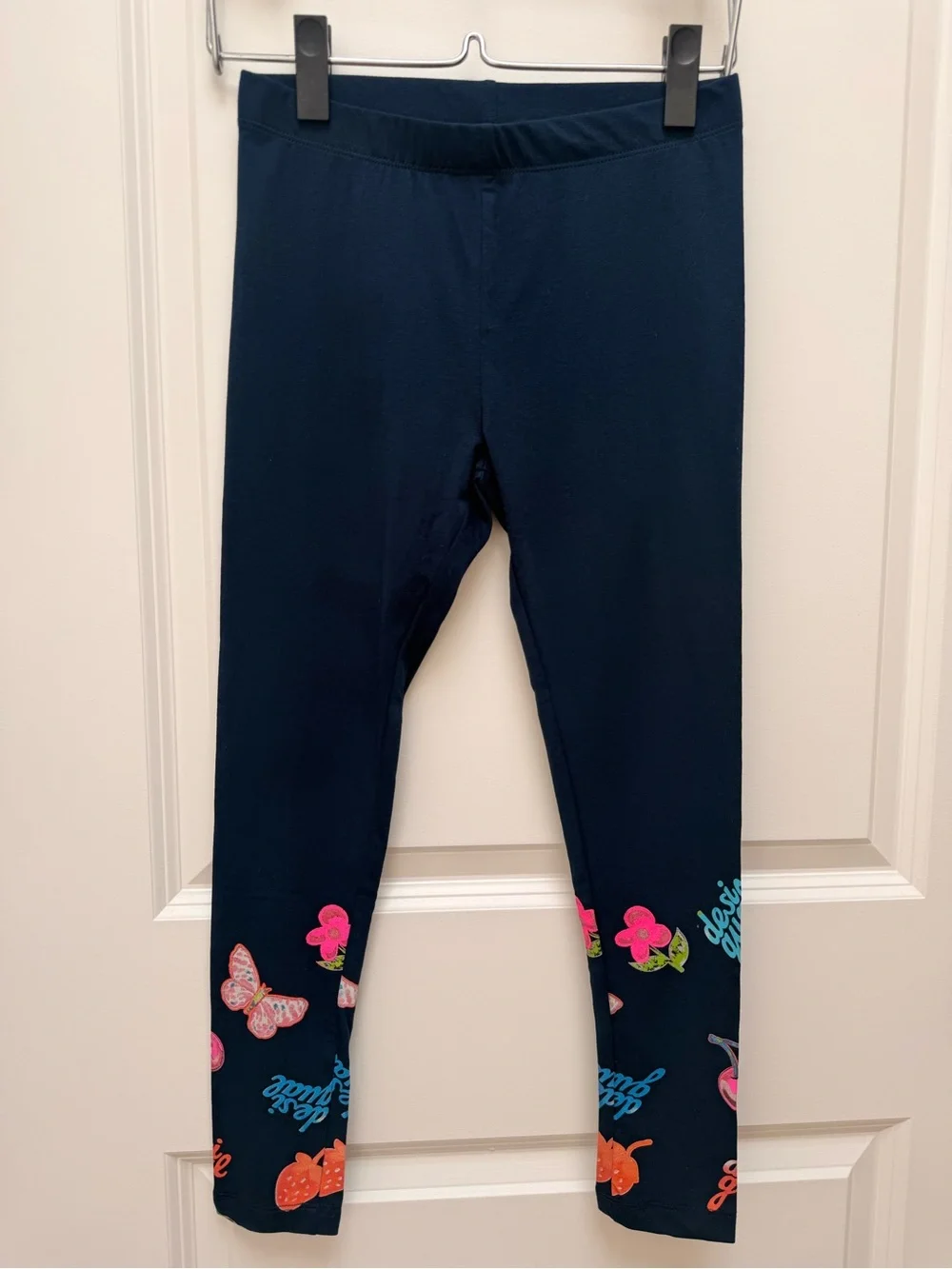Desigual Girls Butterfly Leggings Size L